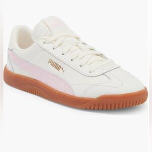 🆕 Women’s Puma Club 5V5 Sneaker WARM WHITE-WHISP OF PINK-GOLD SZ 10